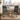 Set of 2 black folding outdoor rocking chairs with mesh seats on a balcony - Charmydecor