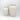 Set of small and large ribbed white ceramic vases