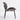 Side view of shell lounge chair with curved seat design