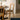 thonet chairs paired with a round dining table