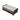 Top-down corner view of rectangular coffee table with printed marble surface and storage shelf.