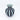 Top view of dark blue and white striped vase