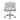 Front View of Cream Velvet Office Chair with Gold Iron Base