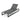 Venice adjustable patio chaise lounge chair with black aluminum frame and breathable grey mesh seat at Charmydecor