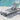 Venice outdoor chaise lounge chair with black aluminum frame and grey mesh seat beside a swimming pool at Charmydecor