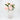 White ceramic vase holding pink peony flowers