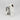 White and silver abstract ceramic vases set – angled side shot