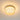 Wide-angle view of the flush mount ceiling light illuminating from below