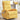 Yellow Fabric Swivel Rocker Recliner Chair with Manual Footrest, 360° Glider Recliner for Living Room