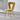 Yellow velvet dining chair with bubble-style backrest and gold metal legs – front angle view