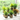 Wood Planter Pot with Artificial Plants