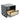 Black Rattan Woven Nightstand