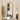 French Arched Carved Wood Floor Mirror