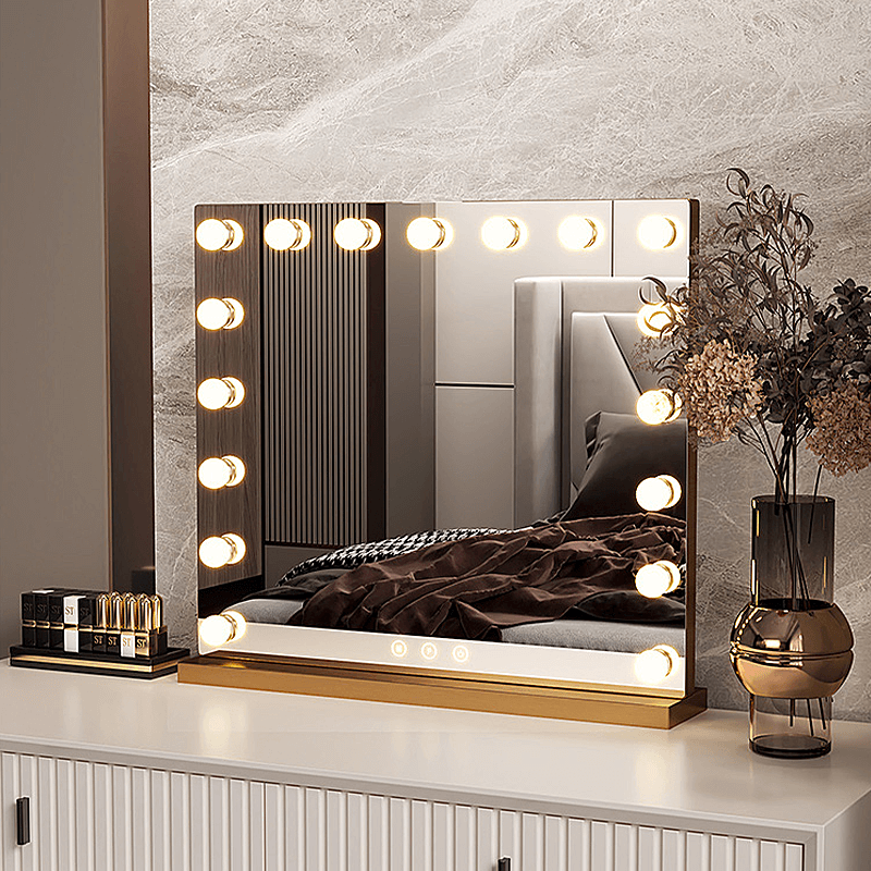 Tabletop makeup deals mirror