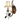 Rustic Pinecone Branch Bird-Perching Wall Lamp