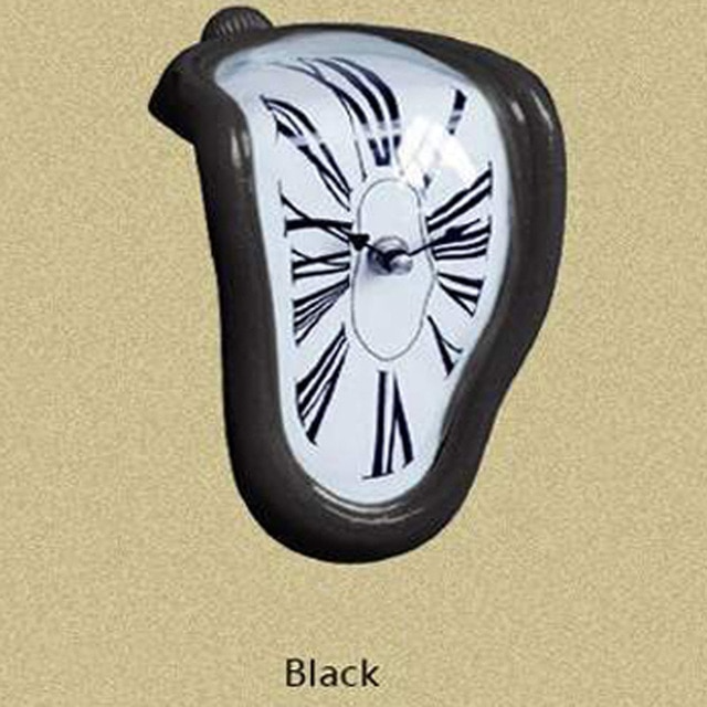 Disoriented Clock Surreal Melting Distorted Clock - Unique Novel Design – CharmyDecor
