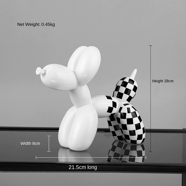 Light luxury balloon dog Figurine Resin Sculpture CharmyDecor