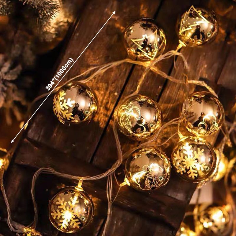 Star Globe Christmas Ornament String Light Set- CharmyDecor