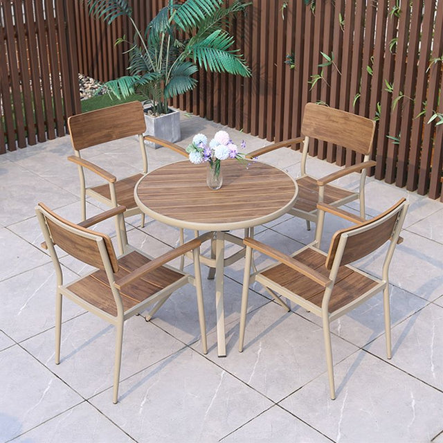 Contemporary Outdoor Open Back Dining Chairs for Patio – CharmyDecor