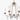 Modern Candle Shape 6-Lights Chandelier