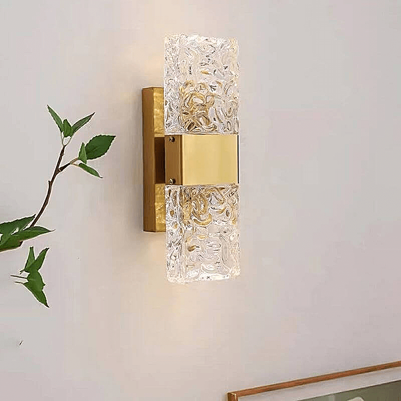 Rectangular Led Wall Sconce Golden Rectangle Waterproof LED Wall Sconce - Contemporary – CharmyDecor