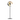 Contemporary Black Glass Shaded Floor Lamp