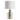 Modern White Fabric Shaded Table Lamp