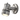 Silver Modern Cylinder Shape Wall Sconce 