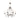 Modern Candle Shape 6-Lights Chandelier