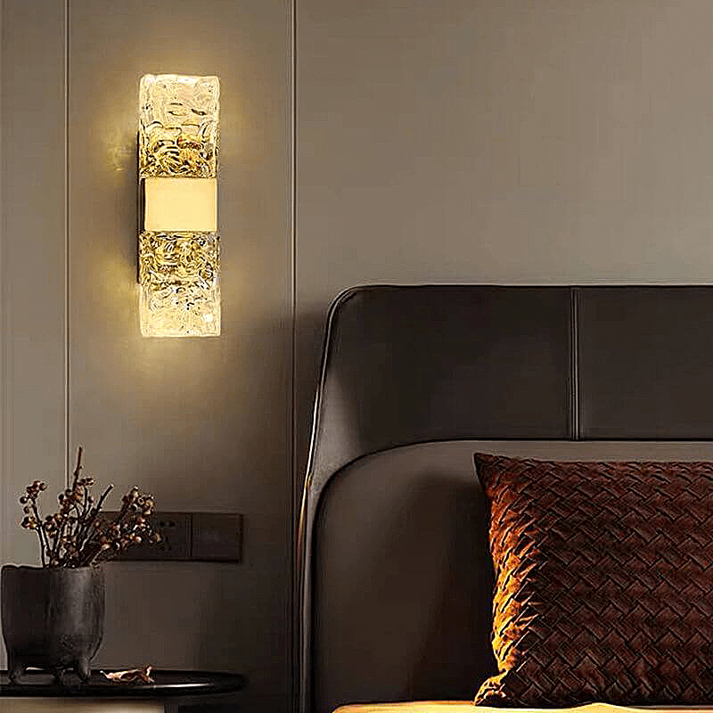 Gold Rectangular Light Golden Rectangle LED Wall Sconce - CharmyDecor