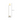 Linear Gold 1-Light Floor Lamp