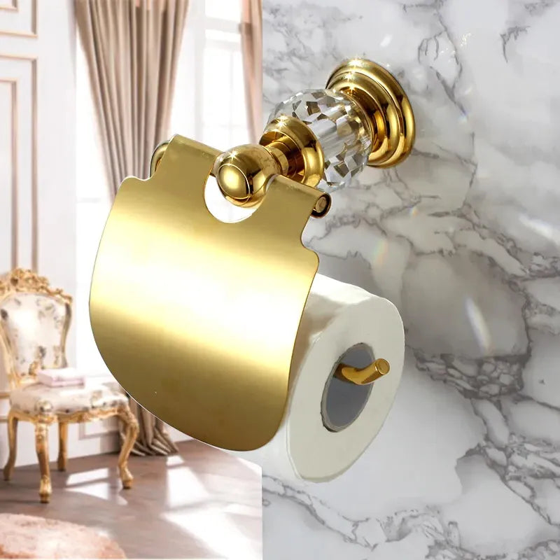 Luxury Brass Gold Bathroom Toilet-paper Holder- CharmyDecor