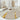 Circular Light Khaki & Gold Area Rug in a living room