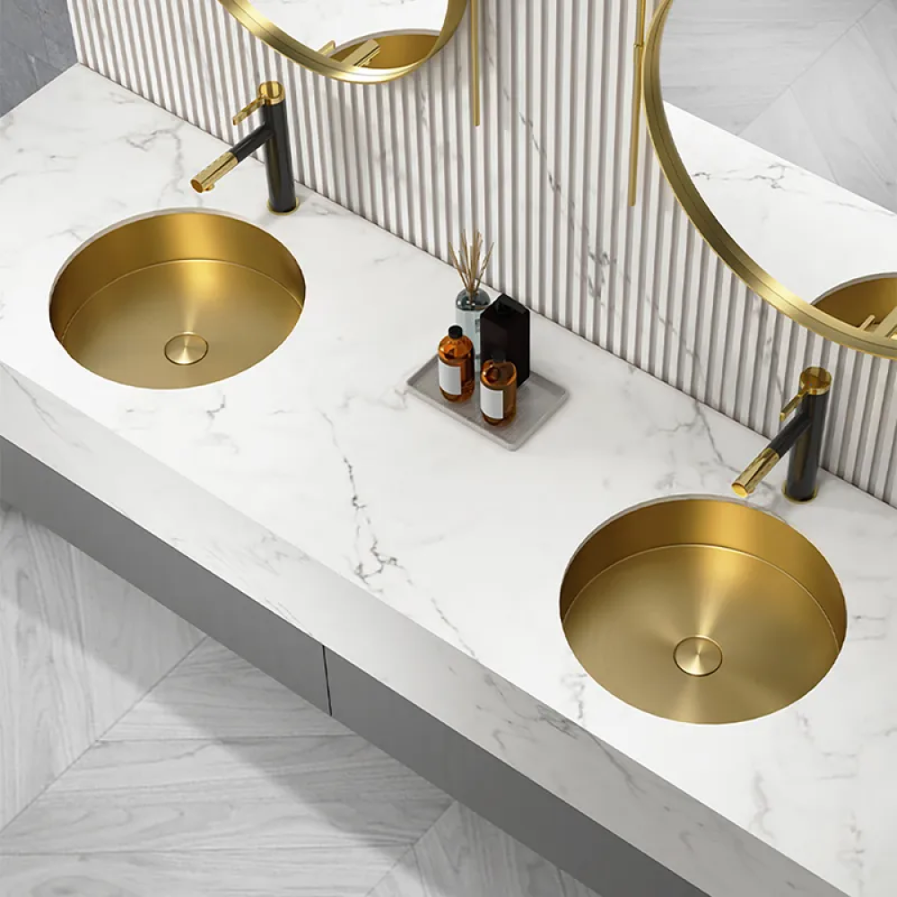 Modern Stainless Steel Undermount Bathroom Sink - CharmyDecor