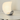 White Half-Moon Metal Table Lamp