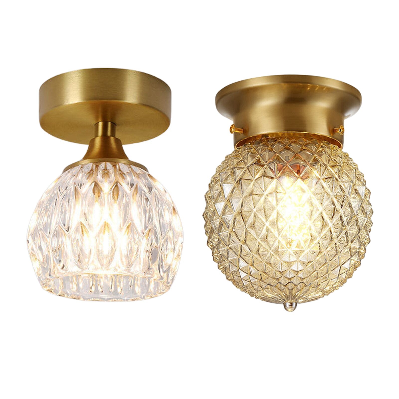 Unique E27 Semi-Flush Ceiling Light - Luxury Design – CharmyDecor