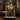 antique bronze metal frame & green marble base