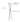 Black painted iron standing lamp