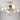 White Glass Semi-Flush Light - 8-light