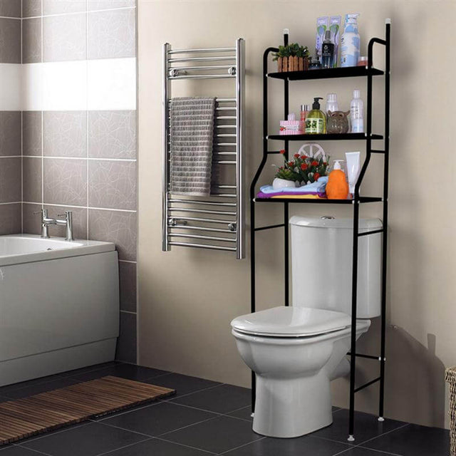 Space-Saving 3-Tier Metal Over-The-Toilet Storage Rack – CharmyDecor