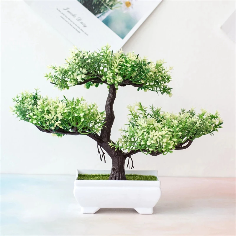 Artificial Bonsai Tree with Pot – Small Home Decor Plant – CharmyDecor