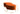 Orange Velvet Ottoman Bench