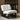 White & Black Boucle Lounge Chair 