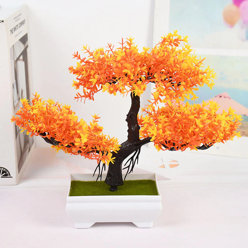 Artificial Bonsai Tree with Pot – Small Home Decor Plant – CharmyDecor