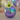 Iridescent Ball Glass Flower Vase