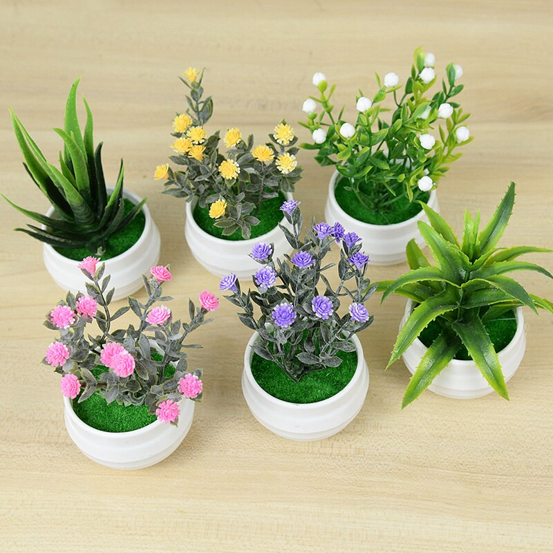 mini artificial plants in pots Realistic Mini Artificial Trees in Decorative Pots – CharmyDecor