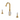 Gold Widespread Bathroom Sink Faucet 