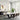 Butterfly Shape Steel Base Dining Table