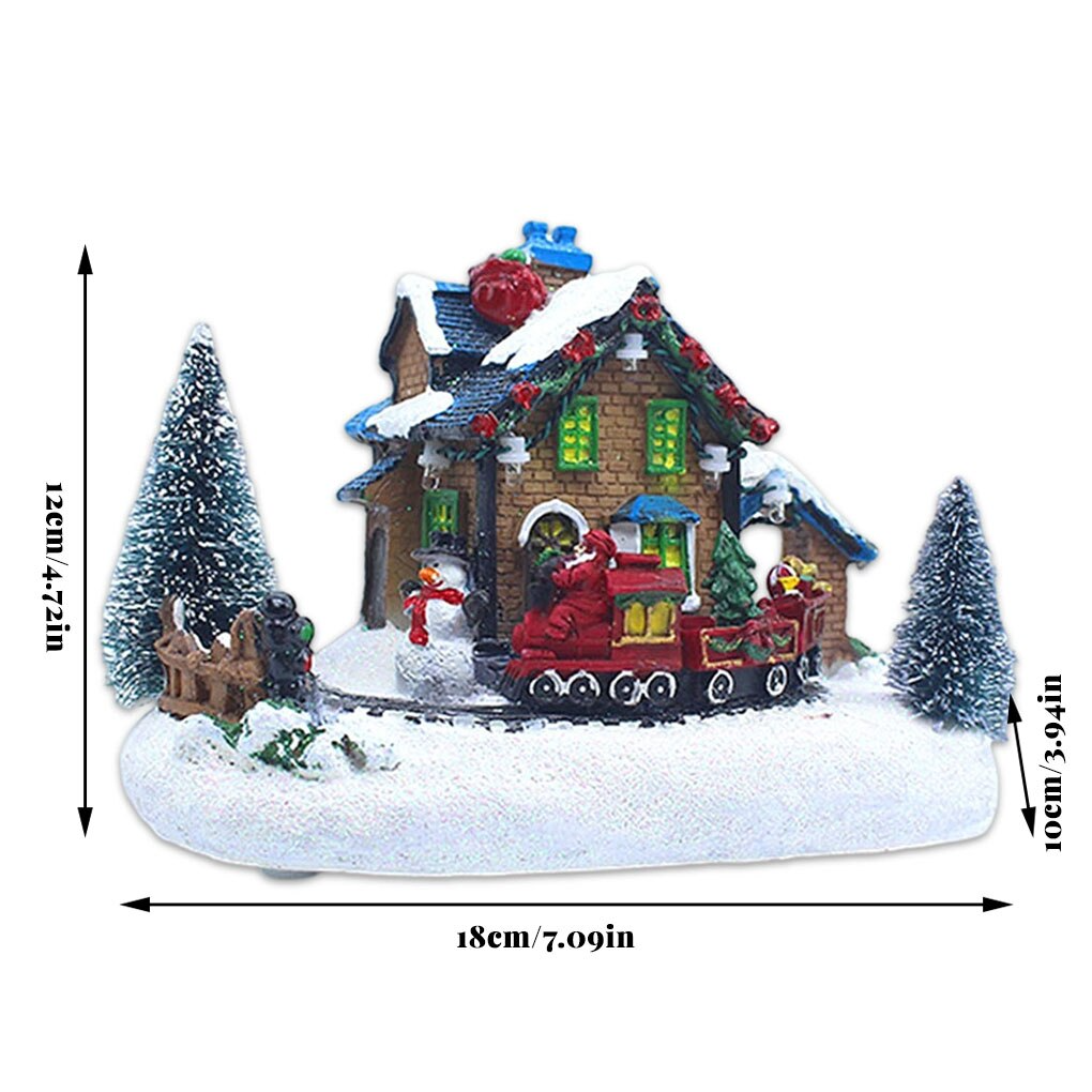 Christmas Village House Decoration Creative Resin Ornament