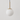 Modern Gold Globe 1-Light Pendant Light